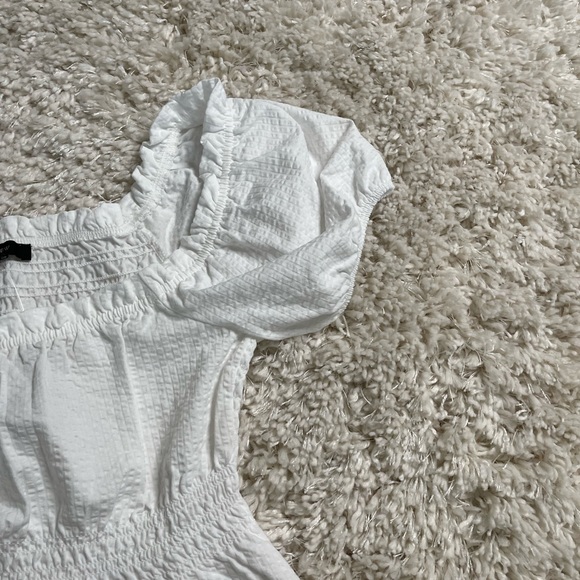 J. Crew Seersucker Babydoll Top Size XS - Picture 3 of 12